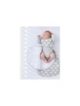 Snüz SnüzPouch Cloud Baby Sleeping Bag, 2.5 Tog, Grey/White