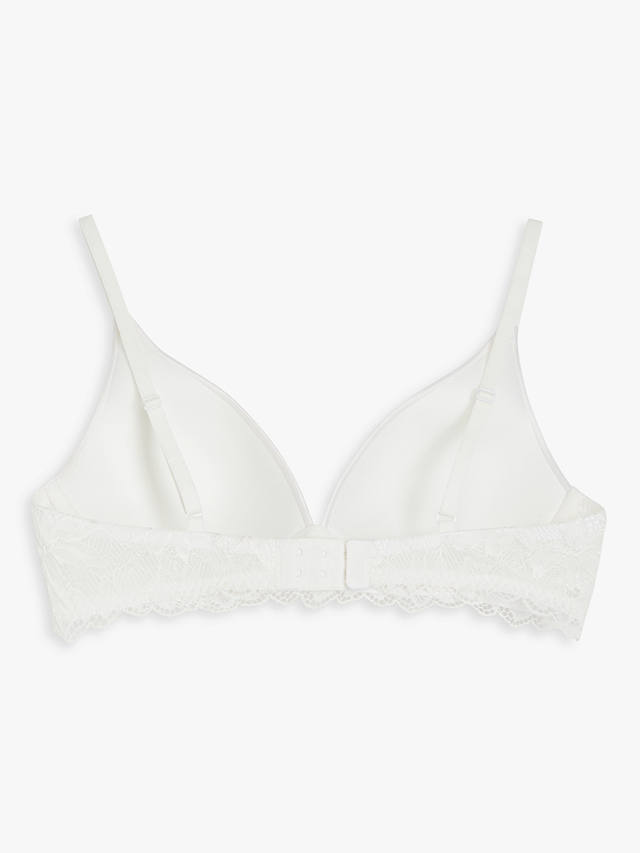 John Lewis ANYDAY Willow Lace Detail Non-Wired Bra, Ivory
