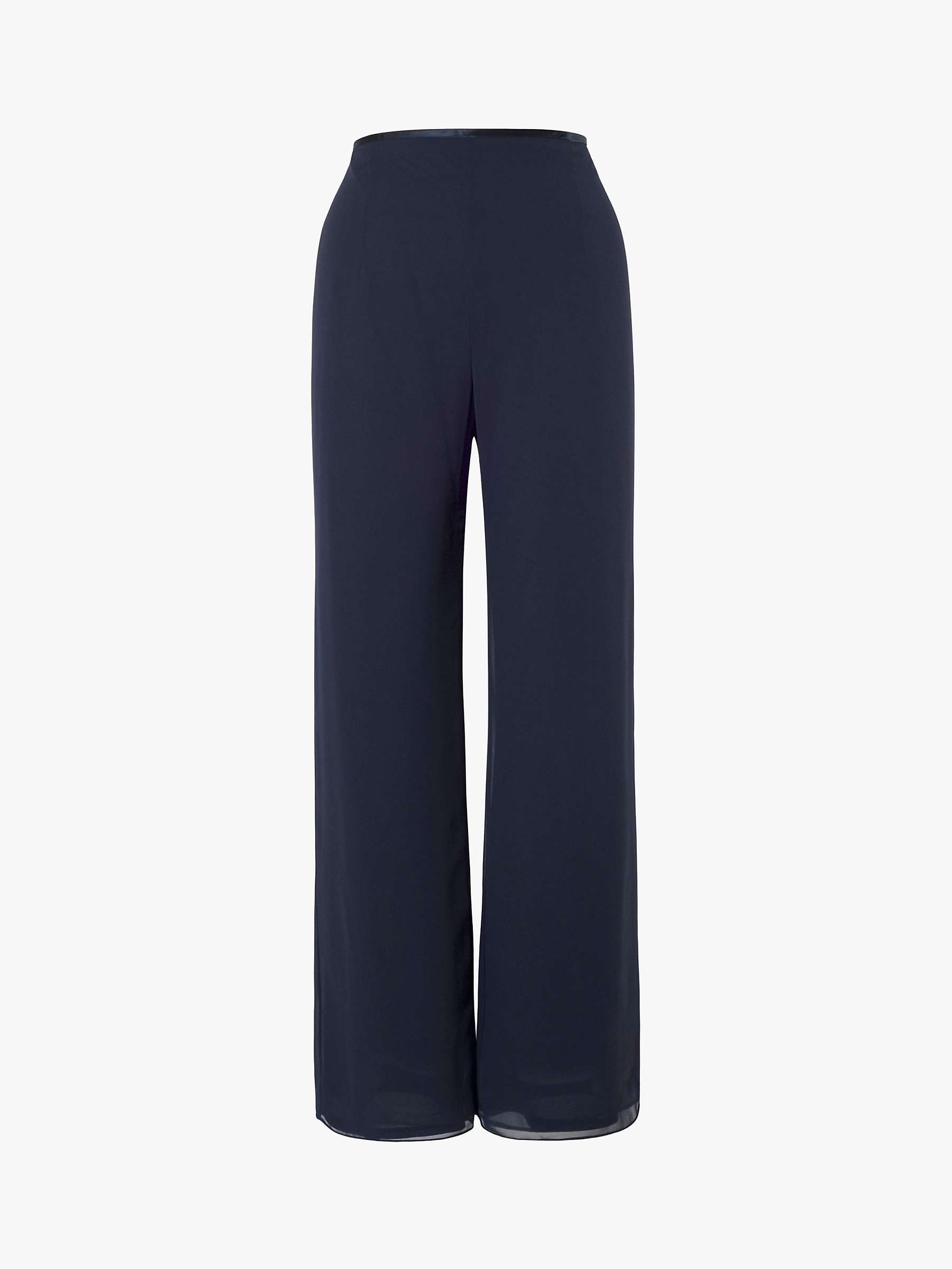 Buy Chesca Satin Trim Chiffon Trousers Online at johnlewis.com