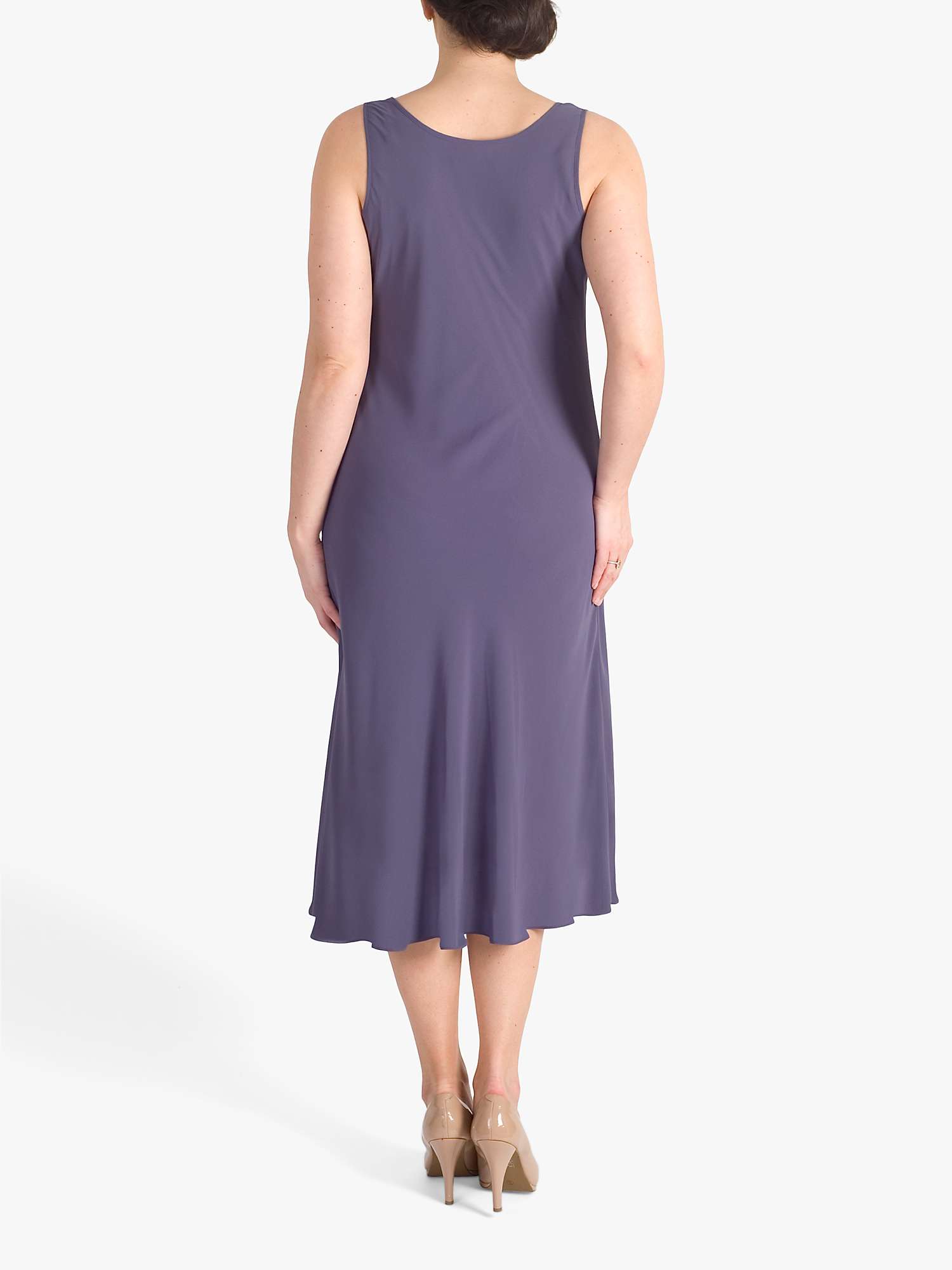 Buy Chesca Satin Back Crepe Shift Dress, Hyacinth Online at johnlewis.com