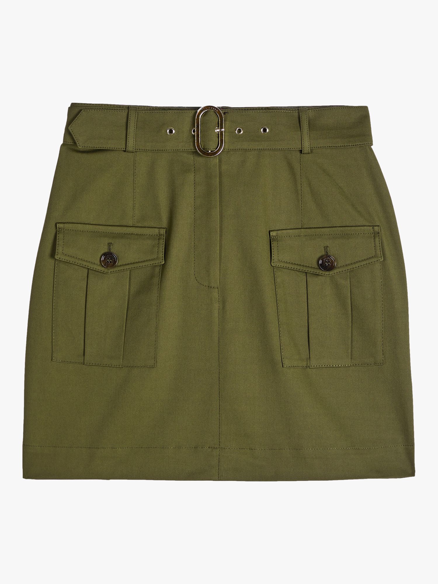Ted Baker Wrene Utility Mini Skirt, Khaki