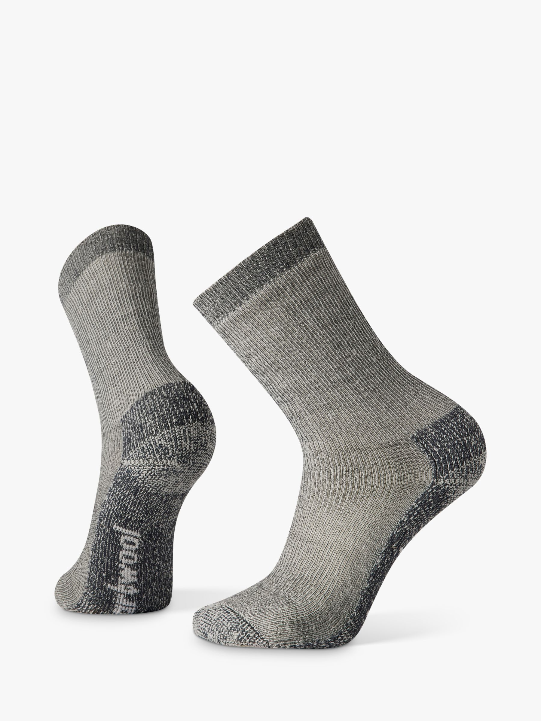 SmartWool Hike Classic Edition Extra Cushion Crew Socks, Medium Grey, 5-7.5