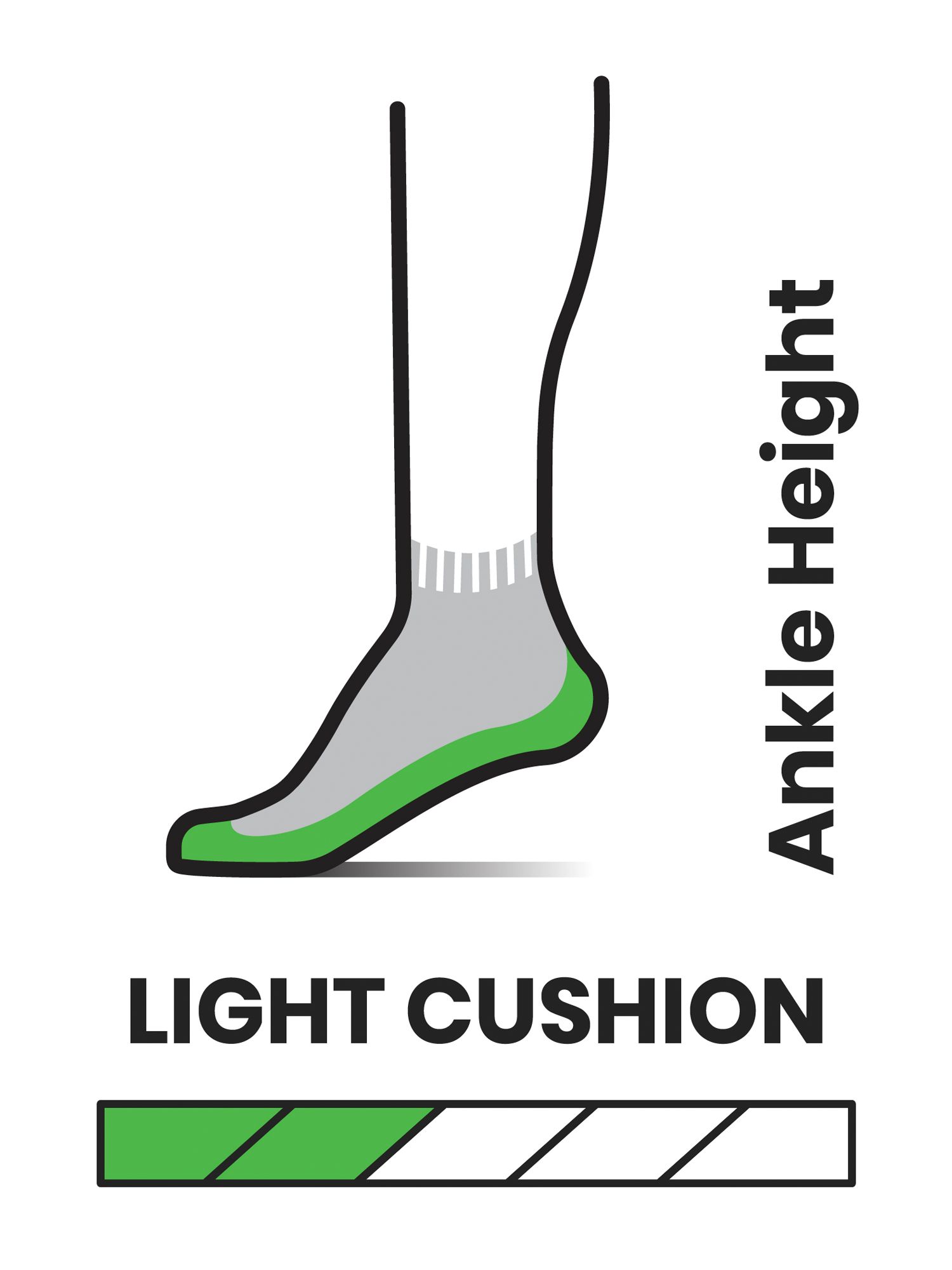 SmartWool Performance Hike Light Cushion Ankle Socks, Charcoal, 5-7.5