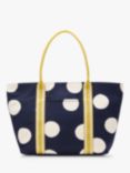 Boden Spot Print Picnic Cooling Bag, Navy/Multi