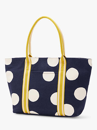Boden Spot Print Picnic Cooling Bag, Navy/Multi, one size