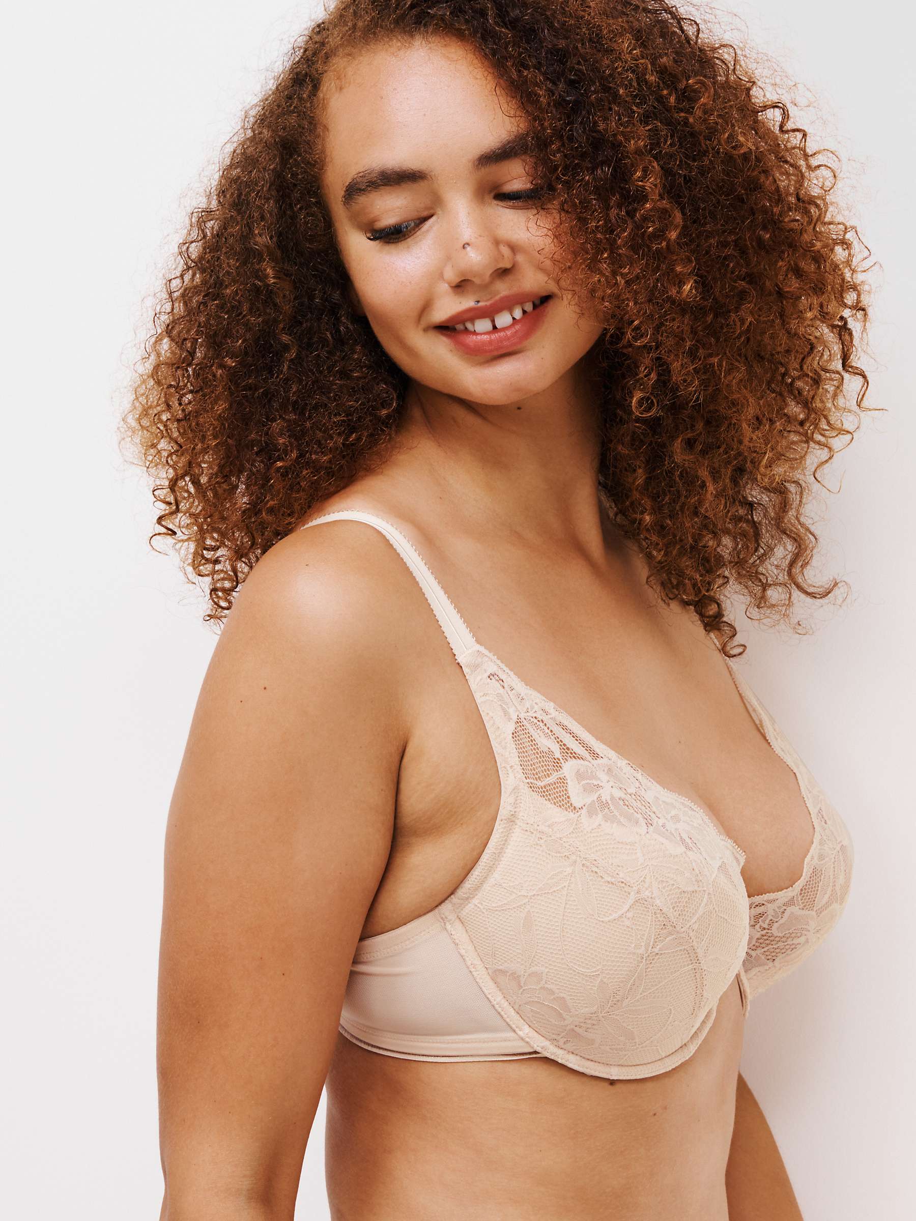 Buy AND/OR Wren Lace Full Support Underwired Plunge Bra, E-G Cup Sizes Online at johnlewis.com