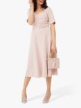 Phase Eight Abigail Belted Midi Dress, Antique Rose