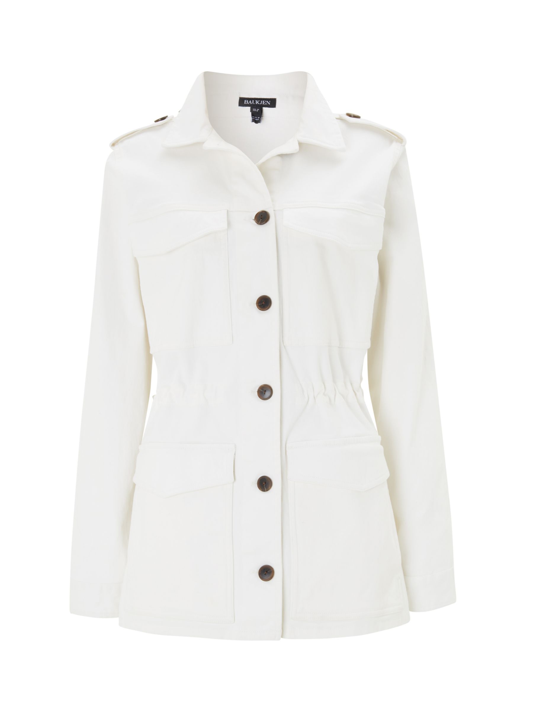 Baukjen Drake Organic Cotton Jacket, Soft White at John Lewis & Partners
