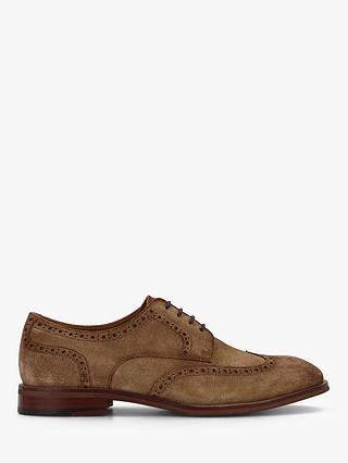 Dune Sulphur Washed Suede Brogues