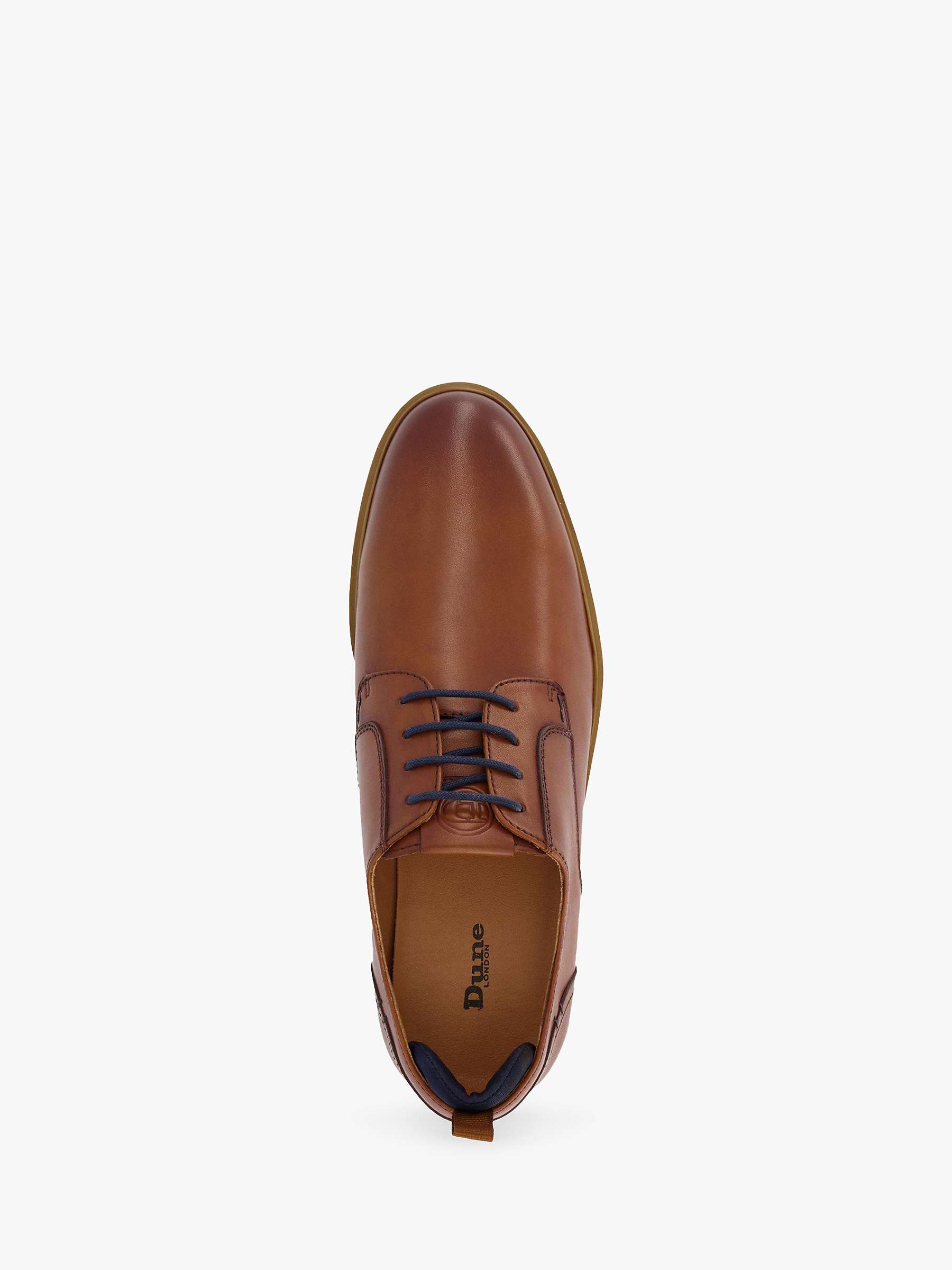 Buy Dune Bucatini Leather Wedge Sole Lace Up Shoes, Tan Online at johnlewis.com