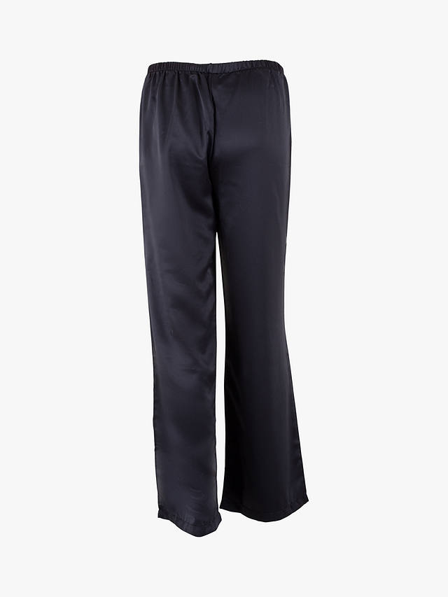 Bluebella Claudia Satin Trouser Pyjama Set, Black
