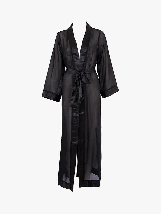 Bluebella Marcella Full-Length Chiffon Kimono, Black
