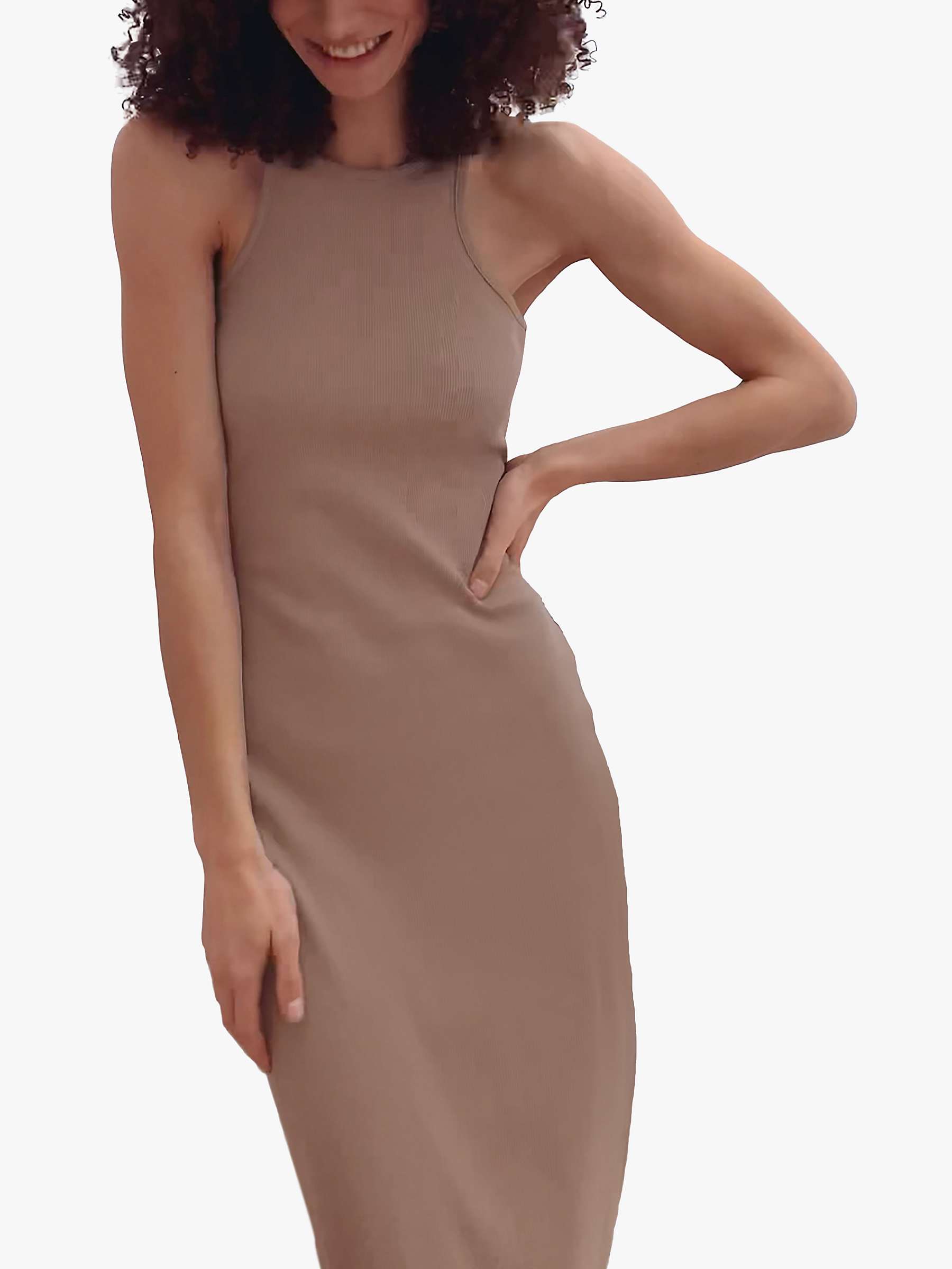 Buy French Connection Rasha Bodycon Dress, Camel Online at johnlewis.com