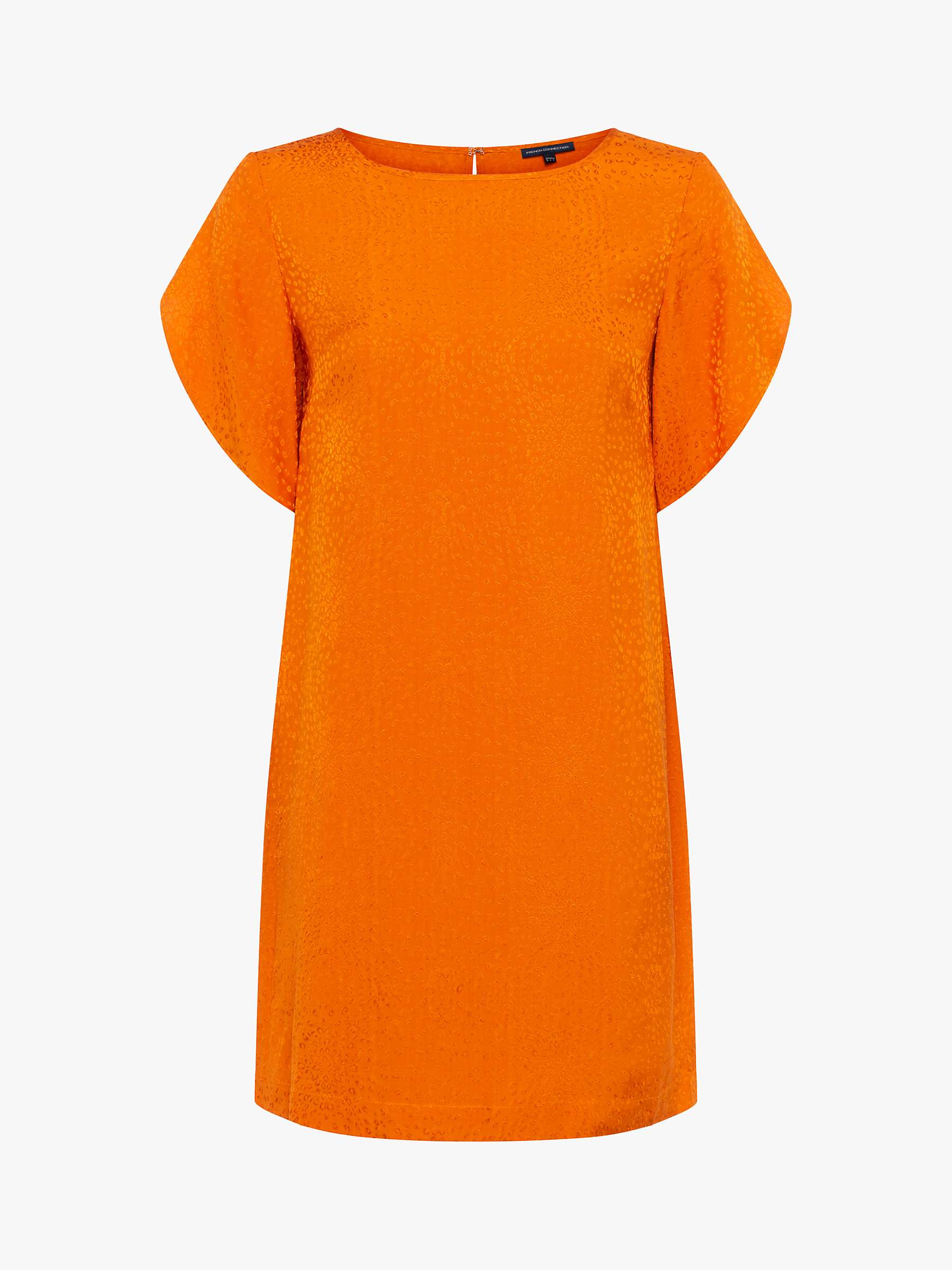 Buy French Connection Dua Drape Tunic Dress, Copper Sunset Online at johnlewis.com
