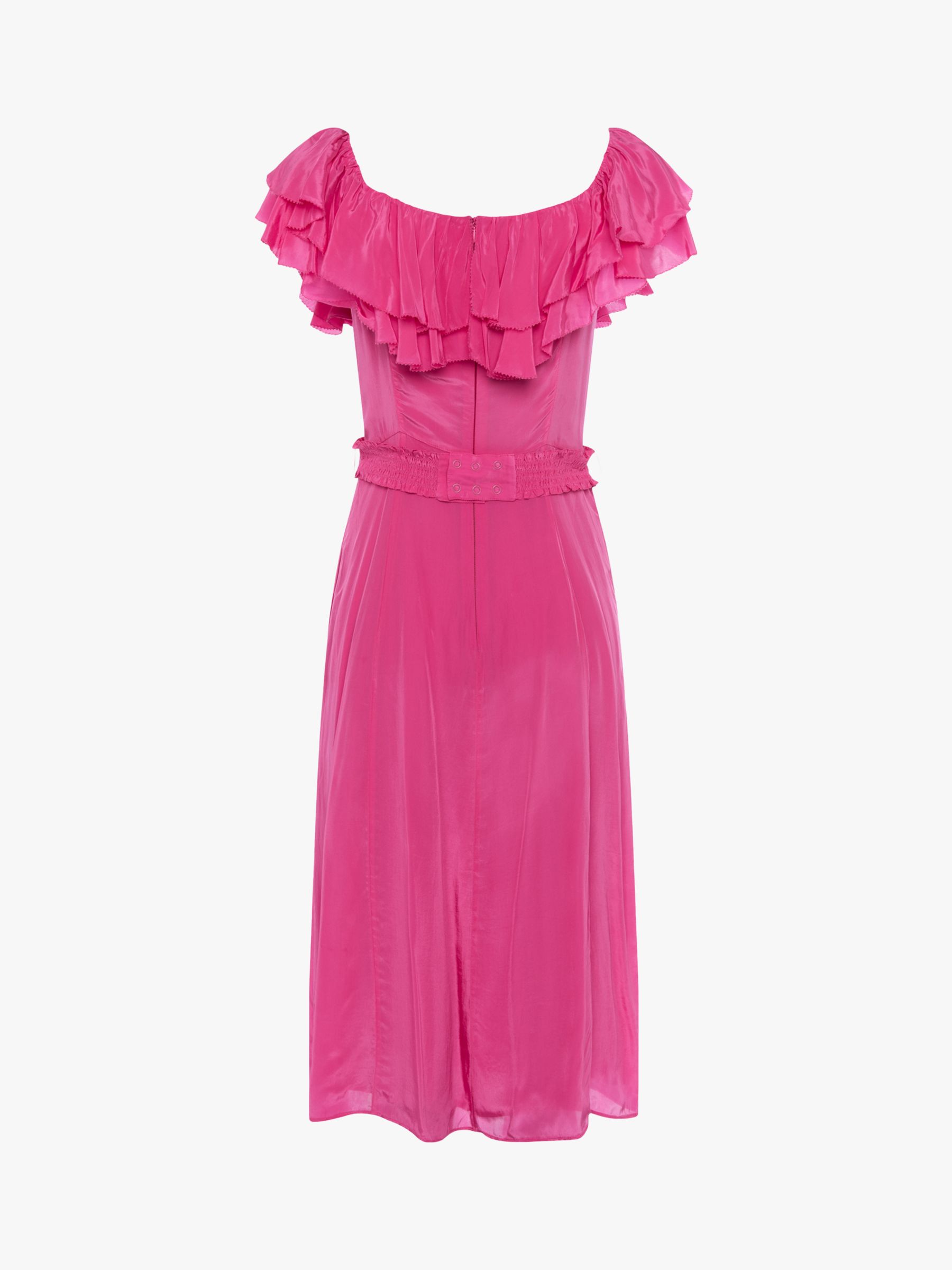 Buy French Connection Almedina Frill Drape Dress Online at johnlewis.com