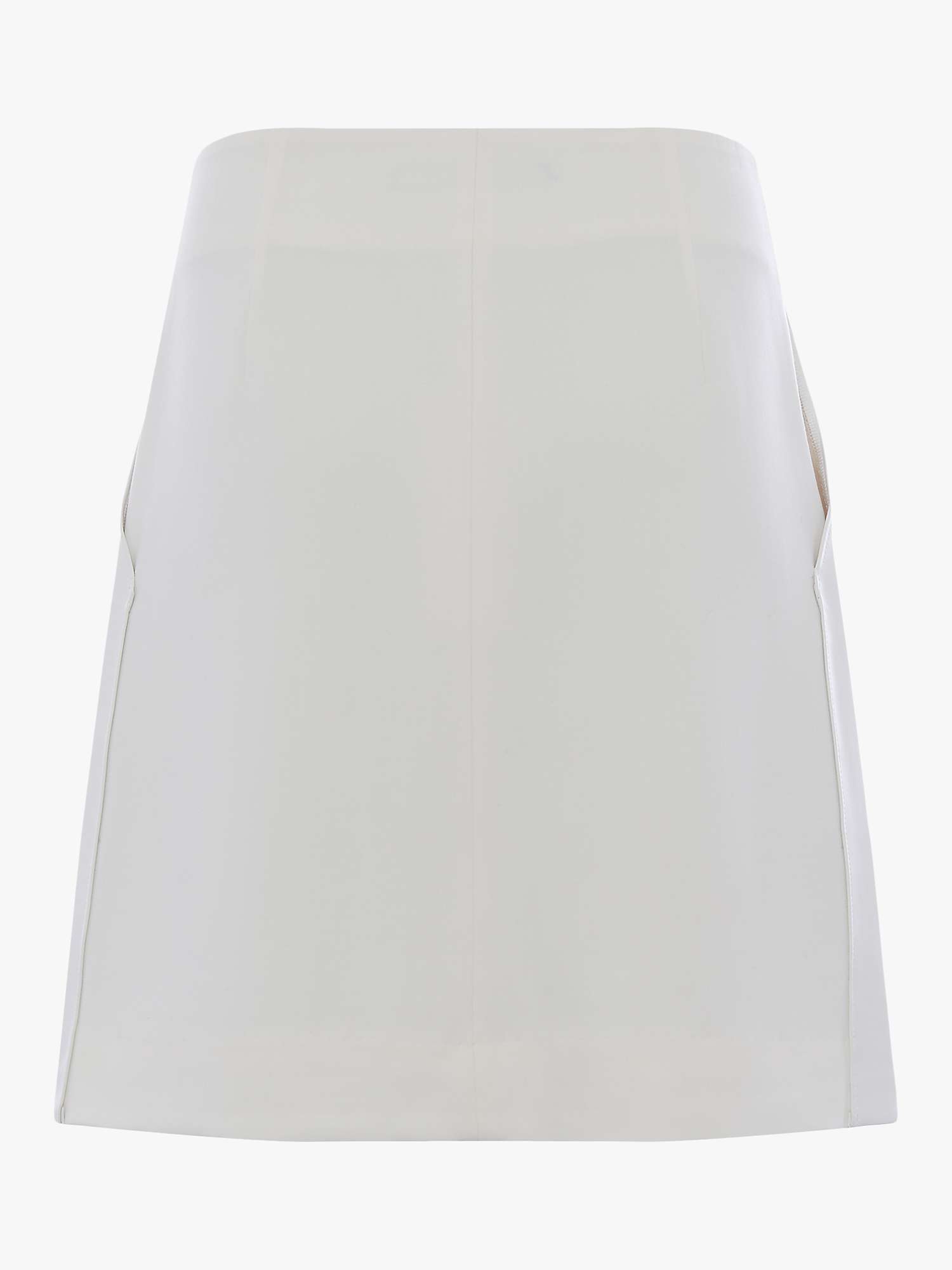 Buy French Connection Eatha Patent Mix Skirt, Summer White Online at johnlewis.com