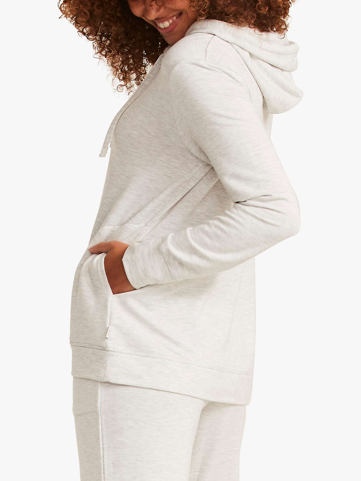 Buy FatFace Soft Hoodie, Grey Marl Online at johnlewis.com
