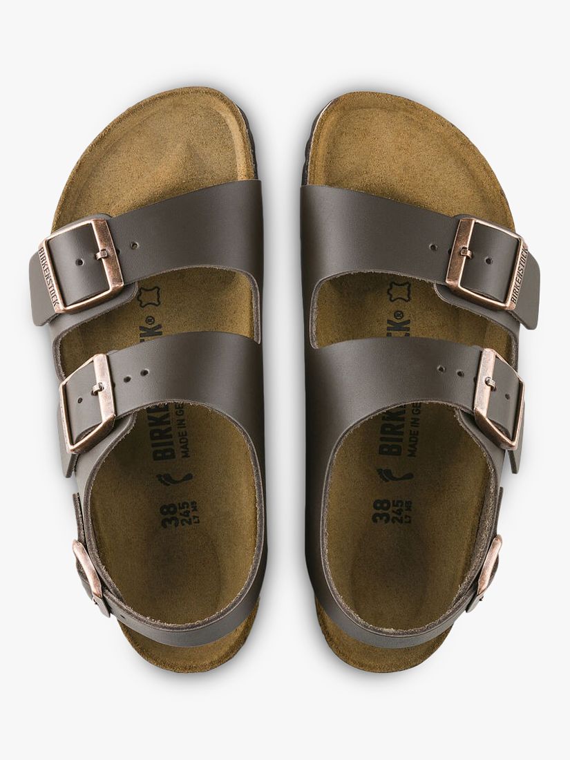 Buy Birkenstock Milano Leather Footbed Sandals Online at johnlewis.com
