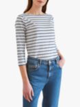 Great Plains Striped Organic Cotton 3/4 Sleeve Top