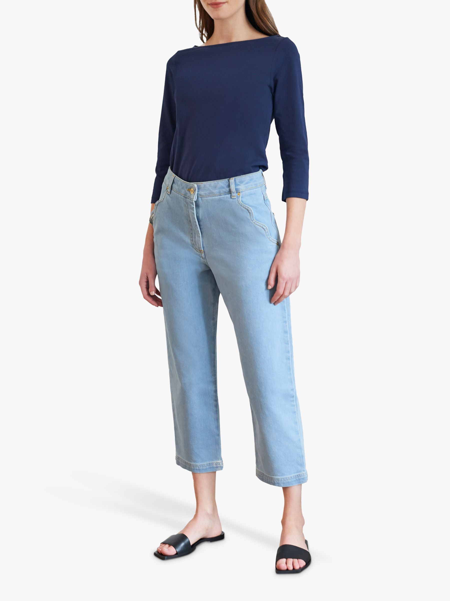 Buy Great Plains Organic Cotton 3/4 Sleeve Top Online at johnlewis.com