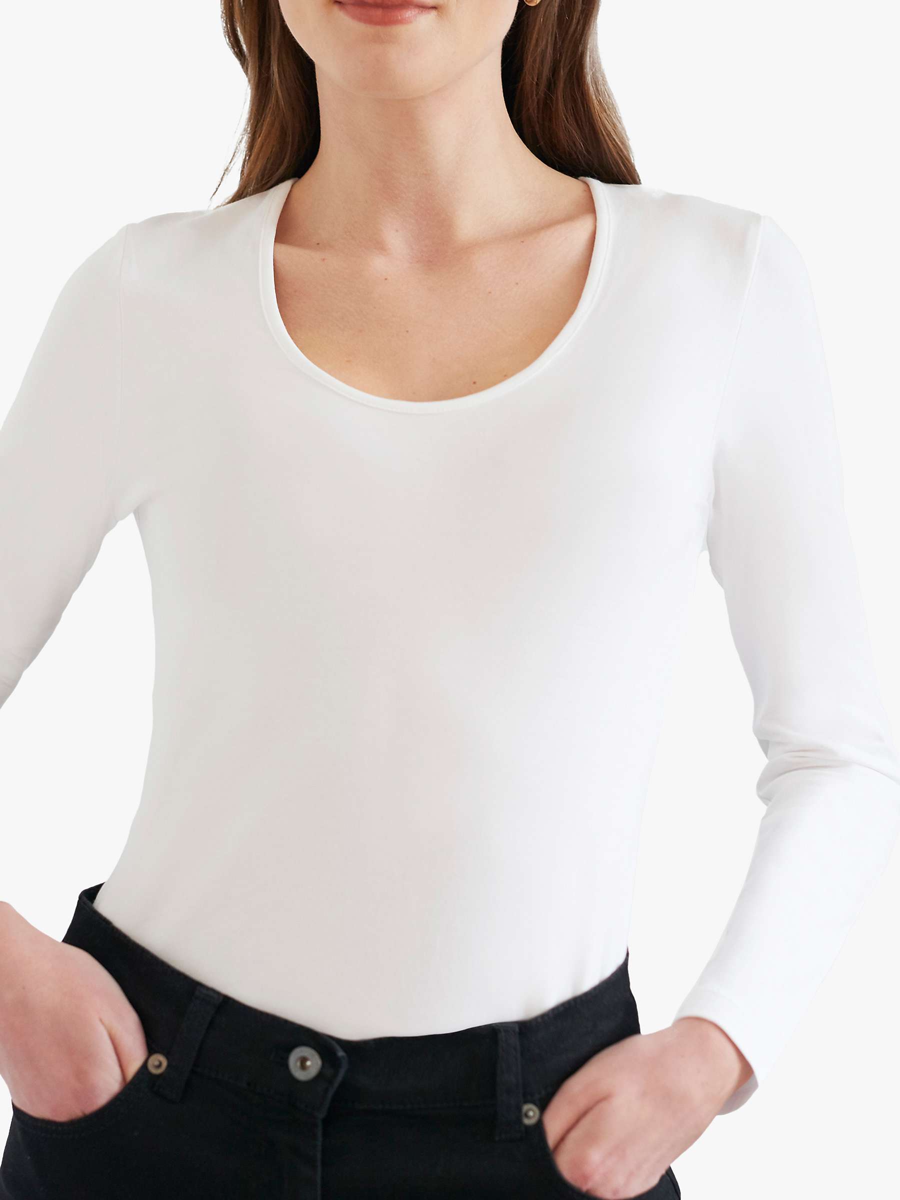 Buy Great Plains Organic Cotton Long Sleeve Top Online at johnlewis.com