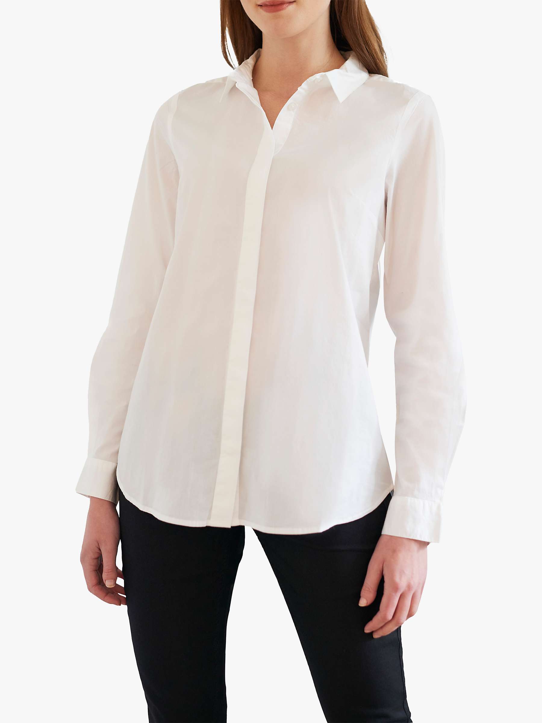 Buy Great Plains Oxford Cotton Shirt, White Online at johnlewis.com