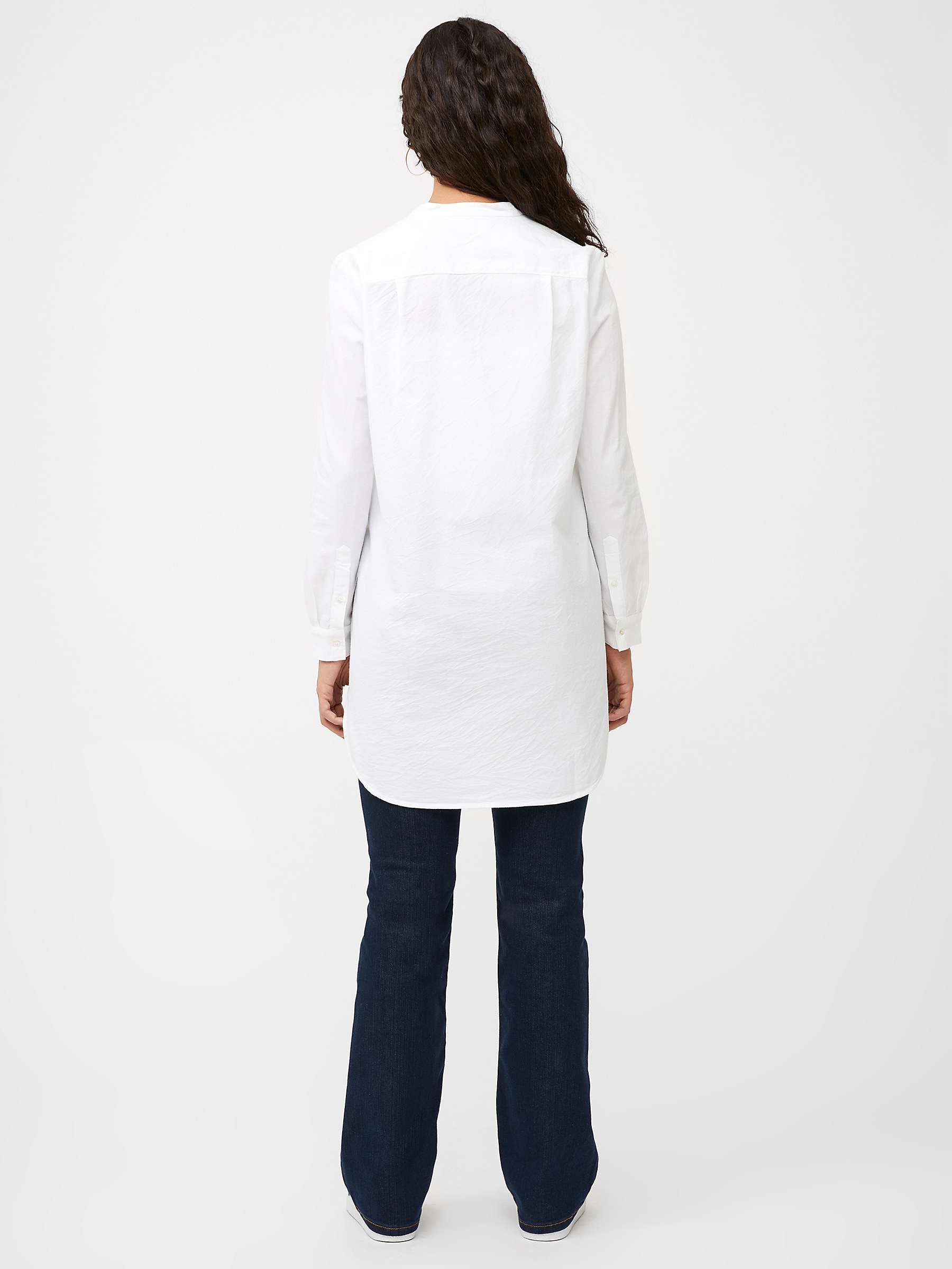 Buy Great Plains Core Oxford Longline Cotton Shirt, White Online at johnlewis.com