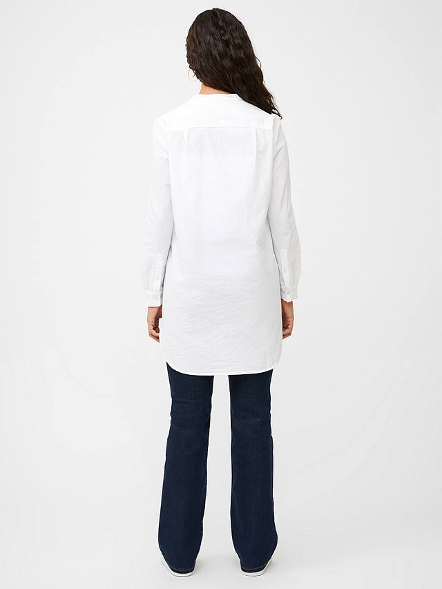 Great Plains Core Oxford Longline Cotton Shirt, White