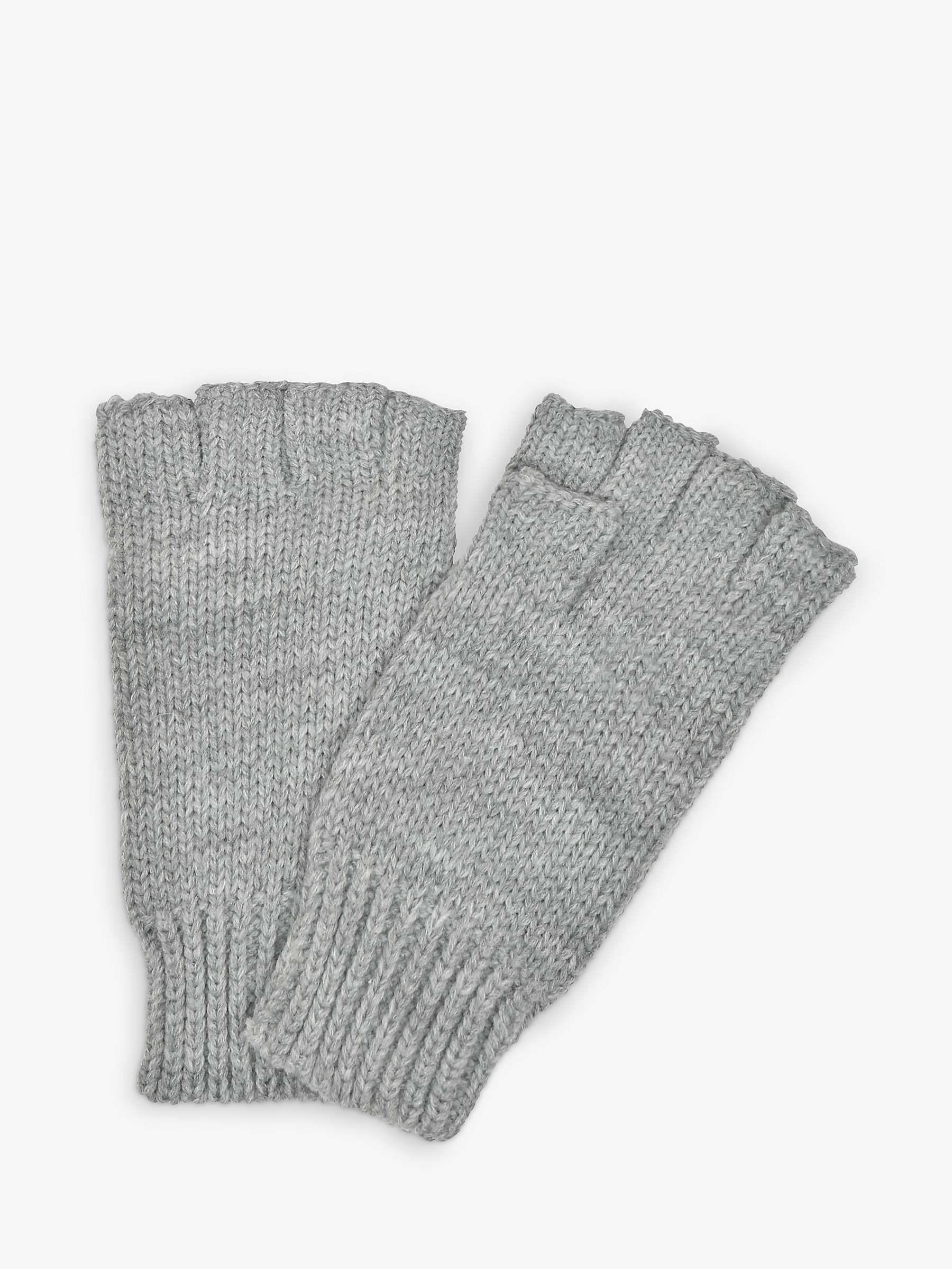 Buy French Connection Fingerless Gloves, Light Grey Online at johnlewis.com