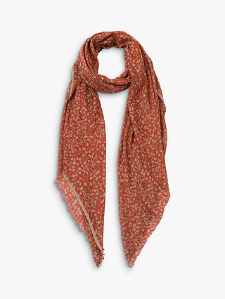 French Connection Agnes Print Scarf, Copper Coin