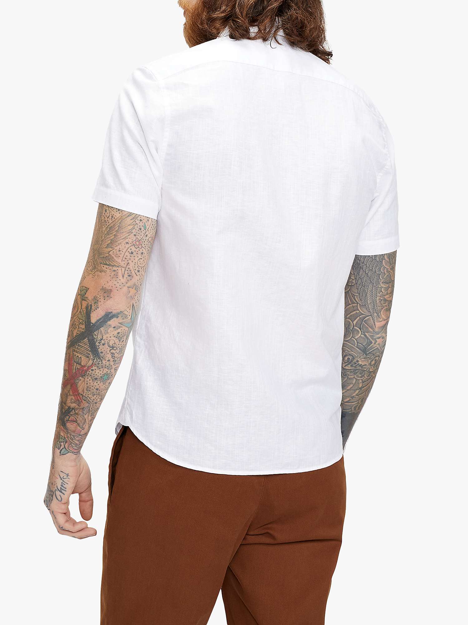 Buy Ted Baker Civiche Short Sleeve Linen Blend Shirt Online at johnlewis.com