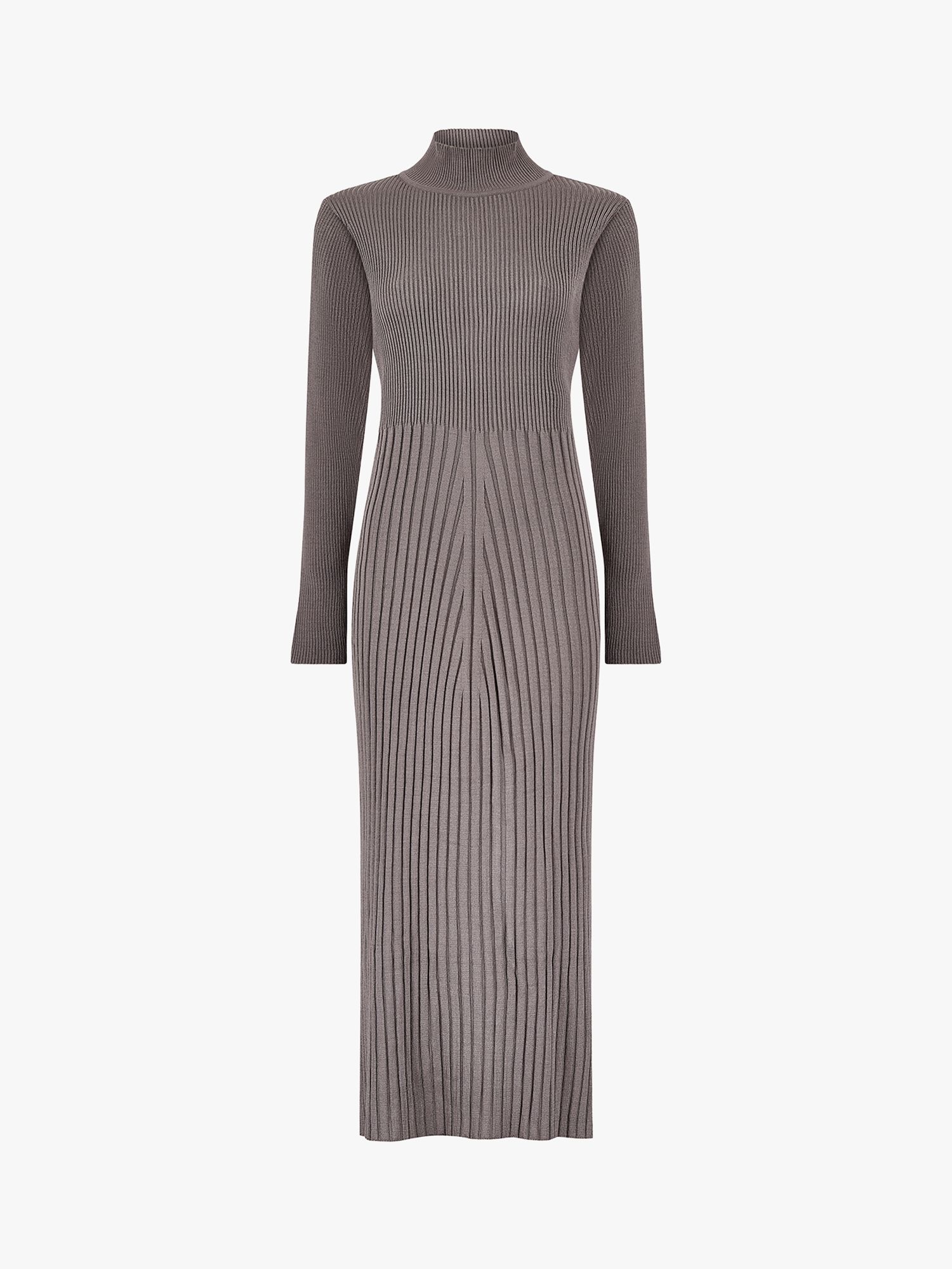 Aab Knitted Maxi Jumper Dress, Greige at John Lewis & Partners