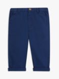 John Lewis Baby Chino Trousers, Blue