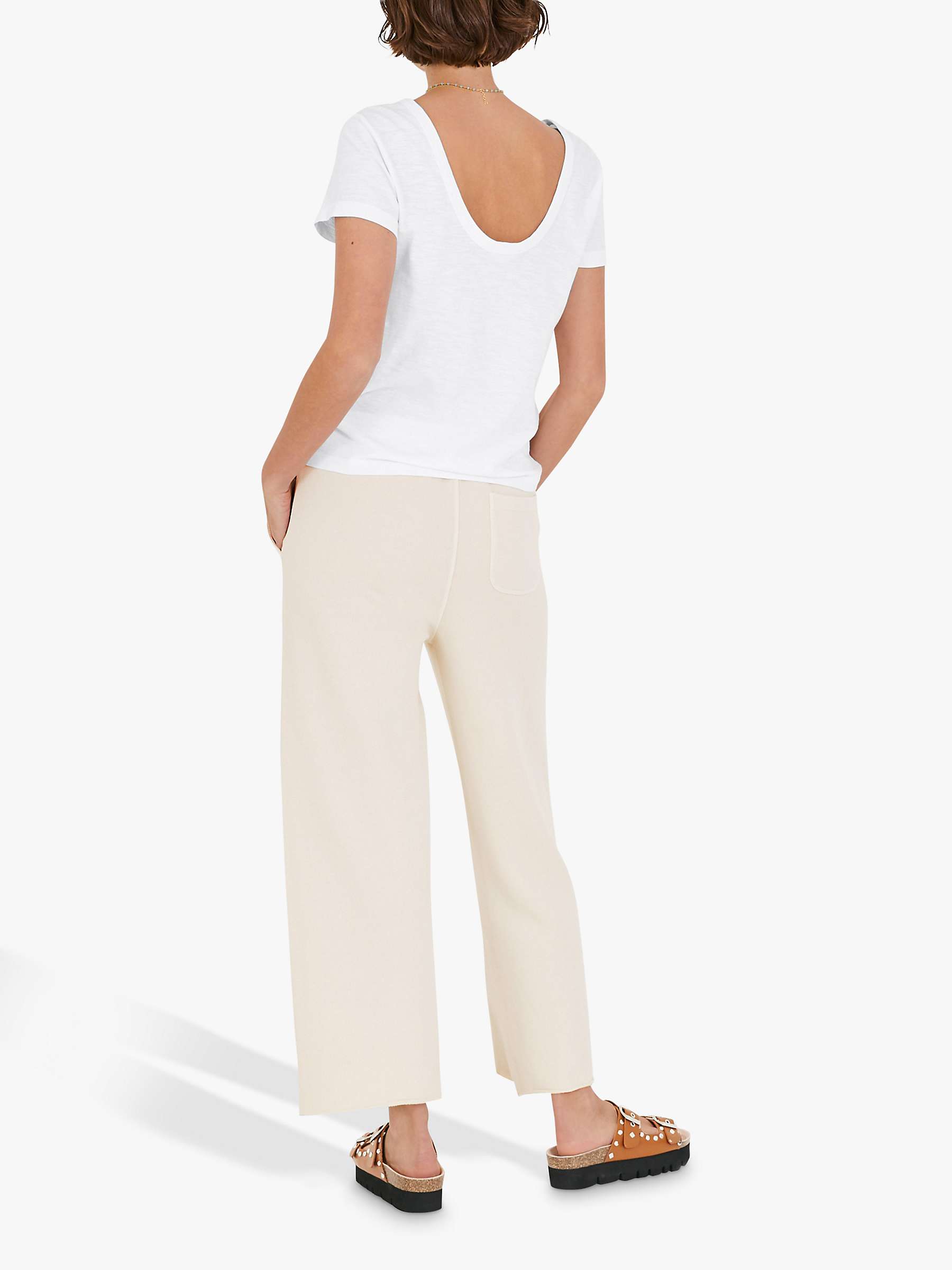 Buy hush Cropped Cotton Jersey Trousers Online at johnlewis.com