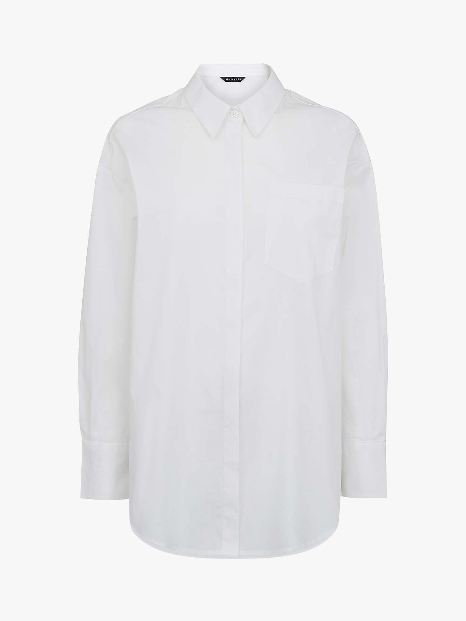 Buy Whistles Oversized Cotton Shirt Online at johnlewis.com