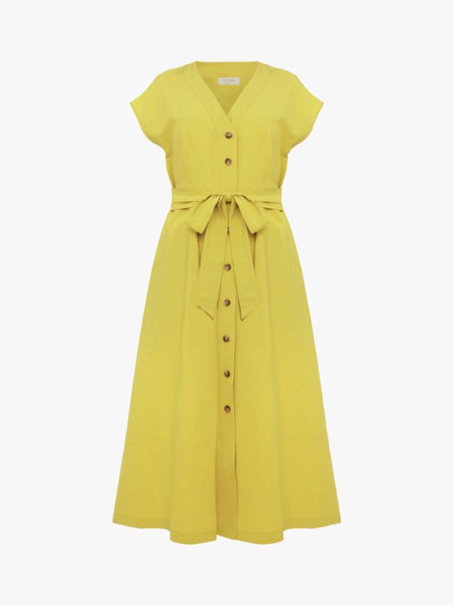 Hobbs Nima Rory Midi Dress Chartreuse 6