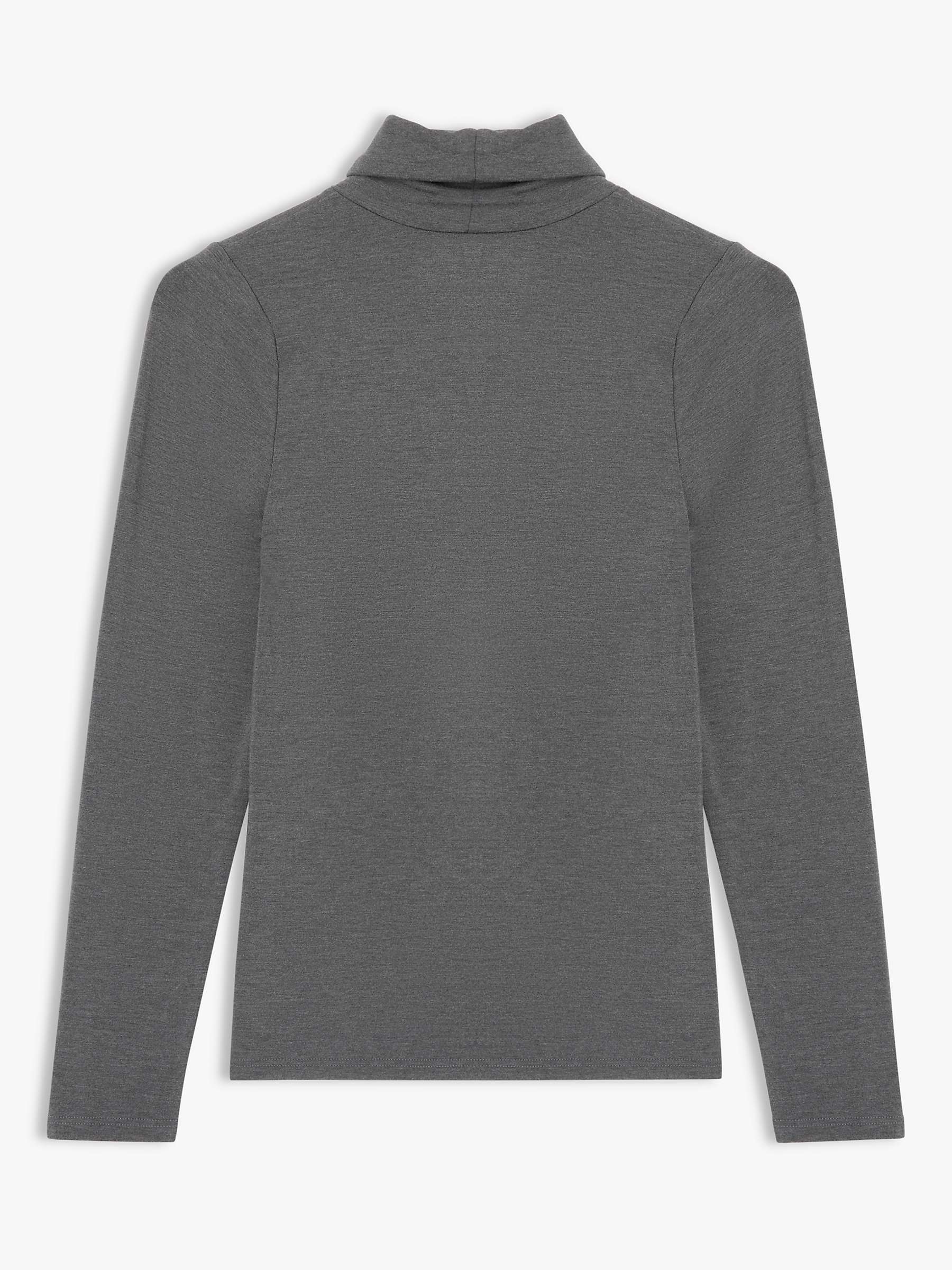 Buy John Lewis Micro Warmth Thermal Roll Neck, Charcoal Online at johnlewis.com