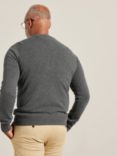 John Lewis Made in Italy Cashmere V-Neck Jumper, Charcoal