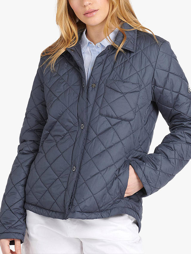 Barbour Blue Caps Quilted Jacket, Navy at John Lewis & Partners