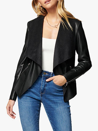 Forever New Louise Waterfall Jacket, Black