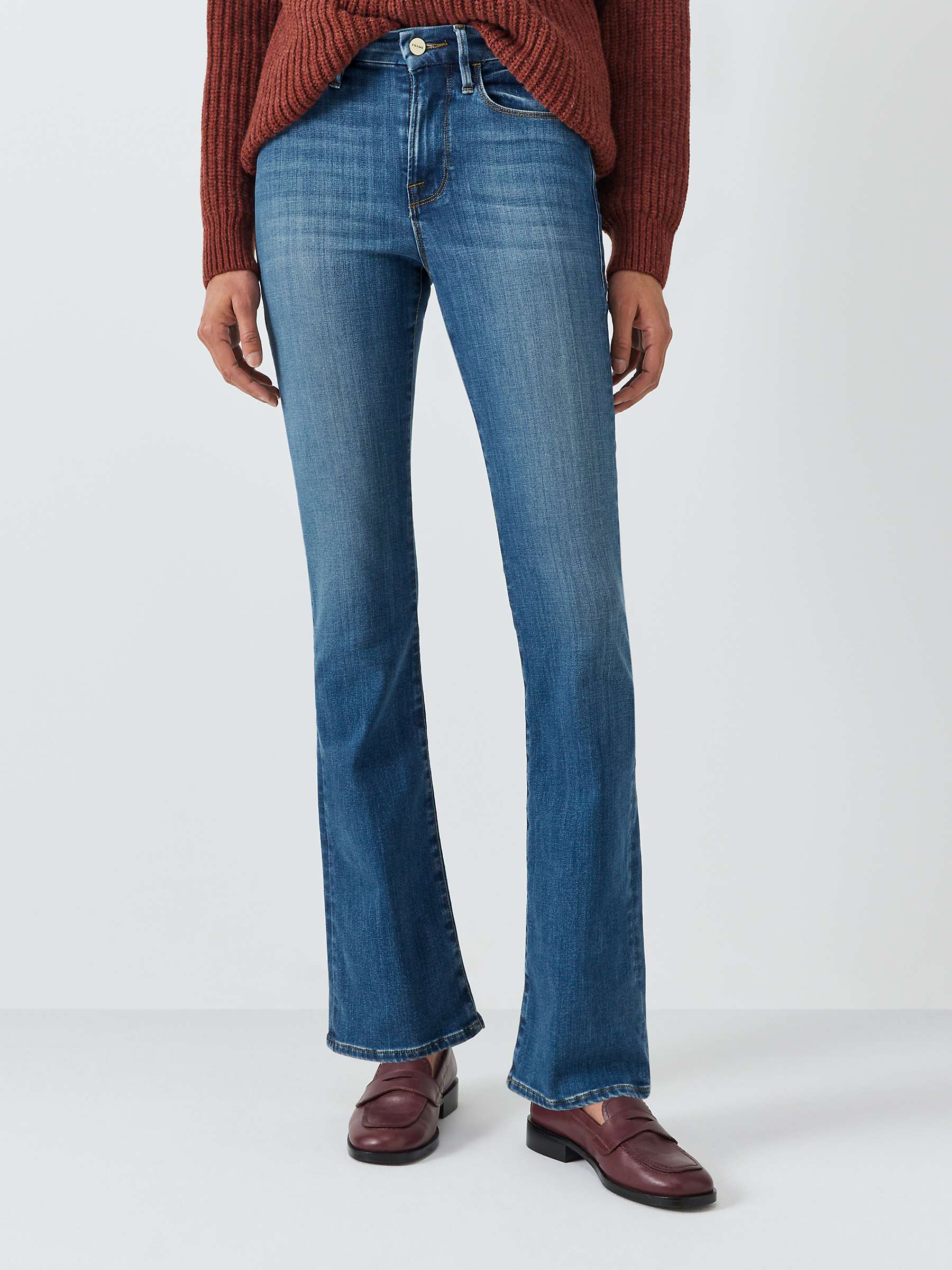 Buy FRAME Le Mini Bootcut Jeans, Poe Online at johnlewis.com