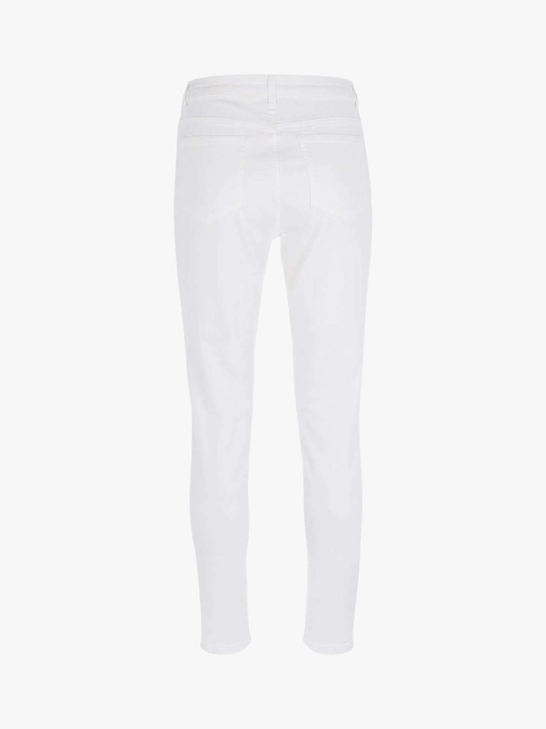 Buy Mint Velvet Denver Skinny Biker Jeans, Off White Online at johnlewis.com