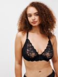 AND/OR Wren Full Support Non Padded T-Back Bra, Black, E-G Cup Sizes