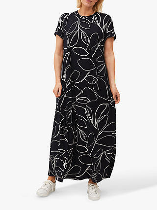 Phase Eight Fifi Floral Maxi Dress, Navy/Ivory