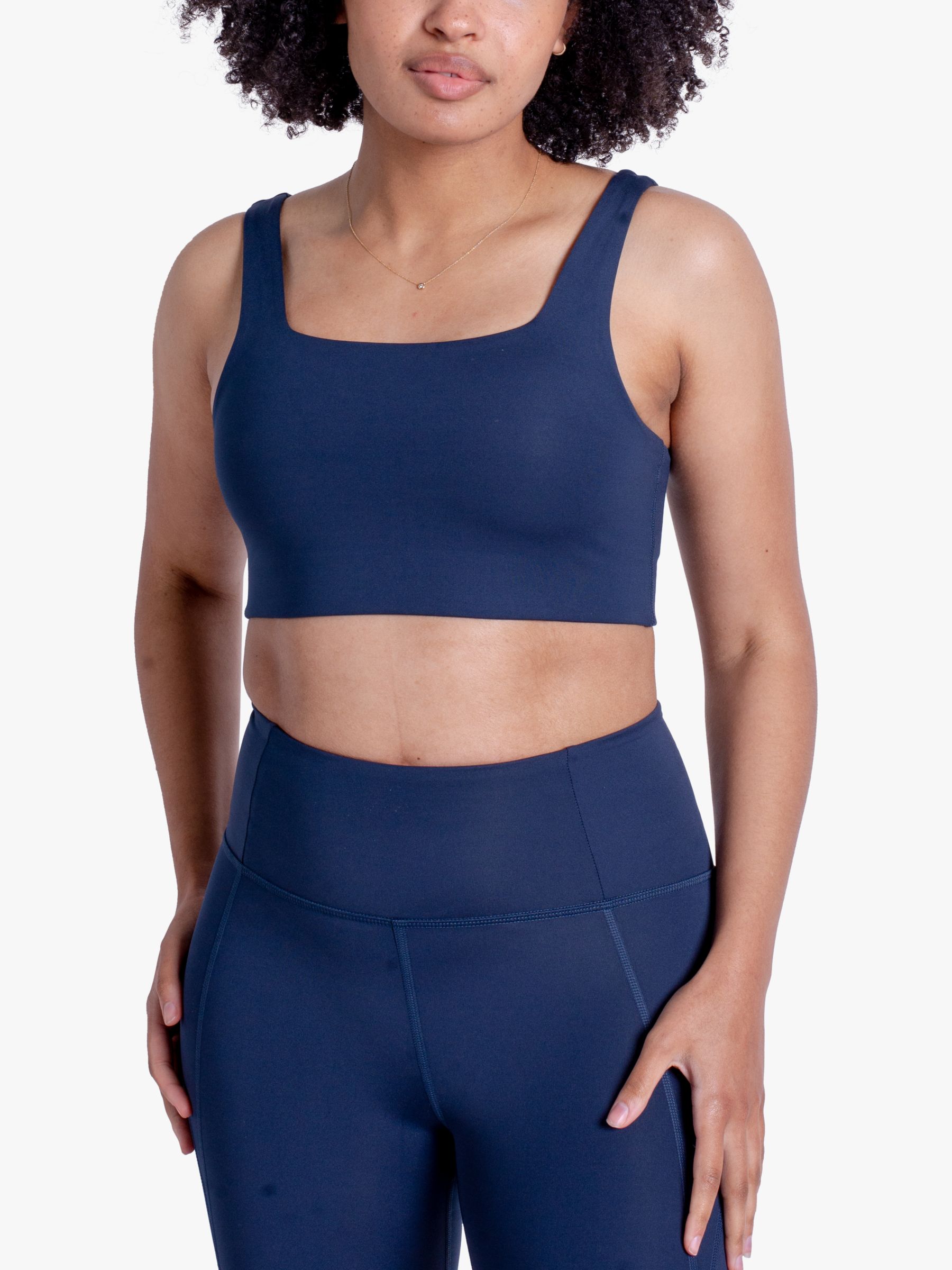 Midnight Tommy Cropped Bra — Girlfriend Collective