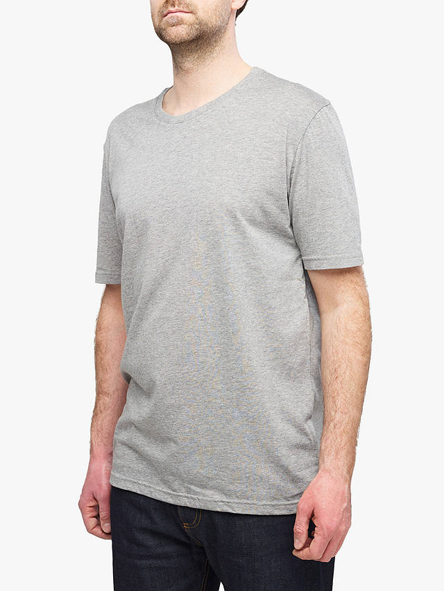Community Clothing Regular Fit Short Sleeve Cotton Shirt, Grey Marl