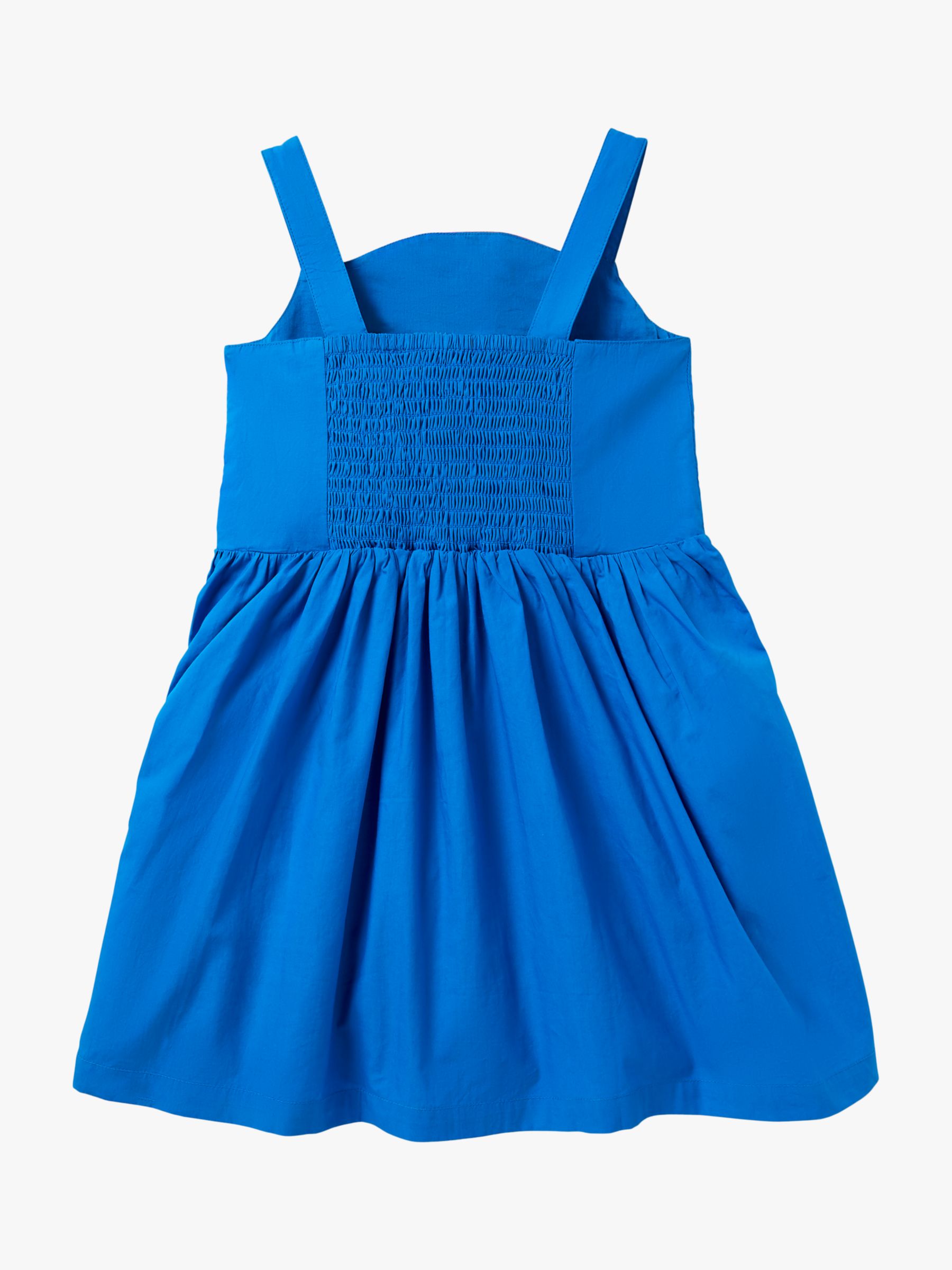 Mini Boden Kids' Fun Embellished Dress, Blue at John Lewis & Partners