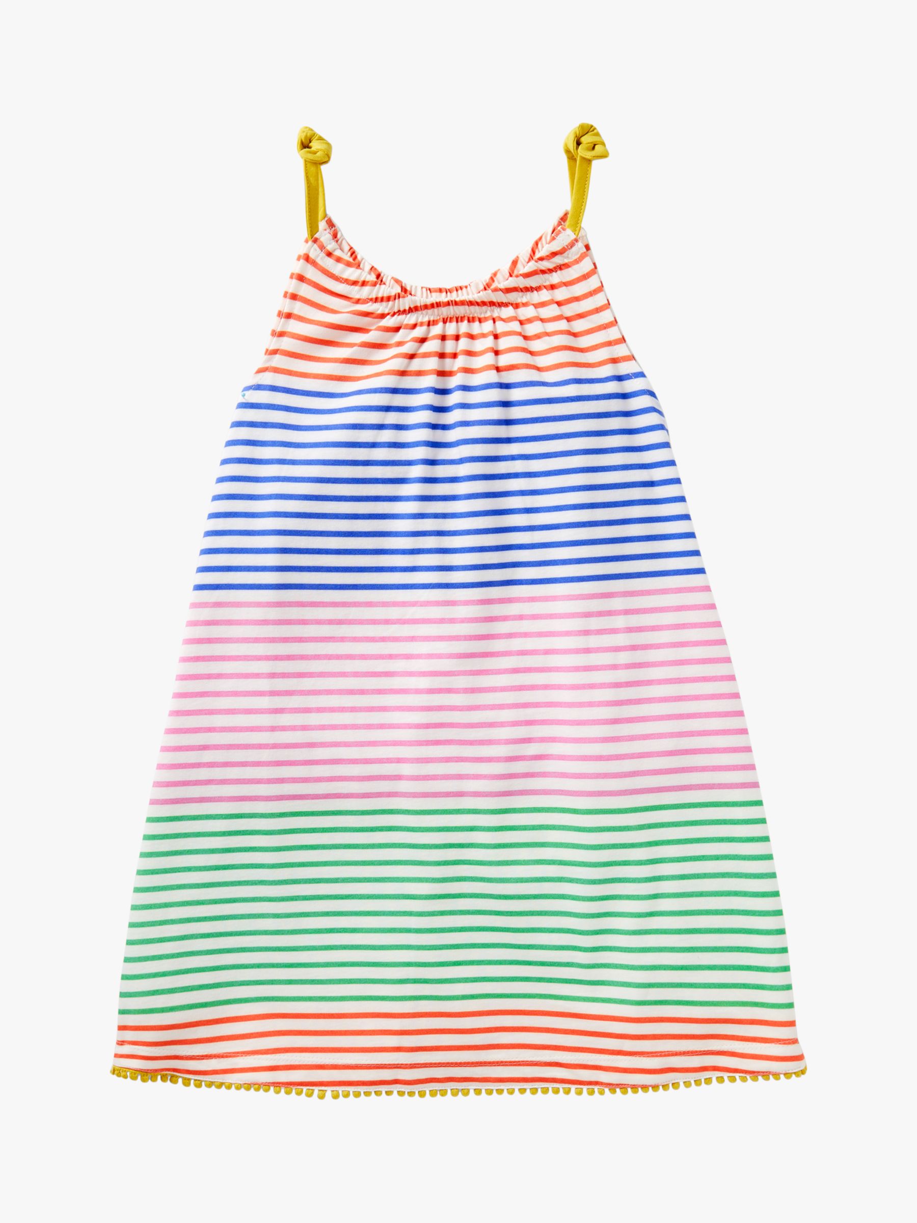 Mini Boden Stripe Jersey Sun Dress, Multi at John Lewis & Partners