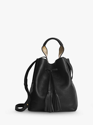 Gerard Darel Saxo Leather Shoulder Bag, Black
