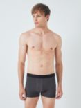 John Lewis ANYDAY Cotton Stretch Trunks, Pack of 5, Black/Grey